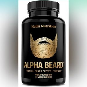BRAND NEW HOLLIS NUTRITION “ALPHA BEARD”VITAMINS!